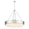 Z-Lite Anders Chandelier, 3-Light, 33 In.W x 5 In.H, Polished Nickel/marbling 1944P33-PN-LED - alternate 6